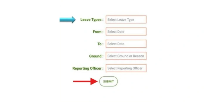 Steps to Apply for fresh leave